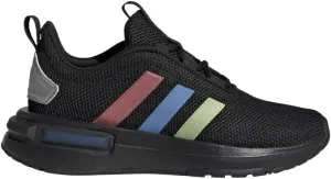 adidas Racer TR23 Elastic Lace Sneaker, Black/Silver Metallic/Black, 5.5 US Unisex Big Kid