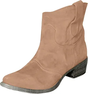 AMDBEL Fall Boots for Women 2024, Women's Ankle Boots Chunky Low Heel Suede Mid Calf Zipper Cowboy Boots Winter Booties