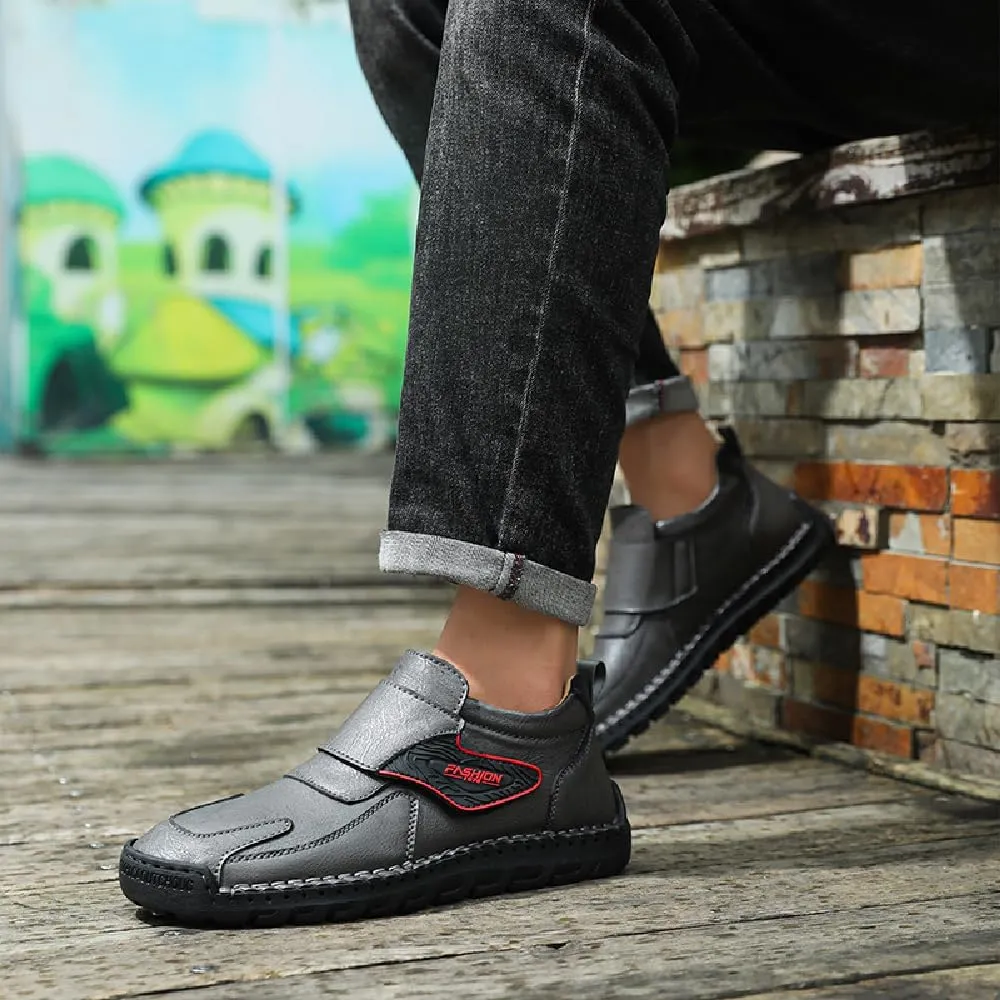 Asifn Mens Fashion Loafers Leather Casual Shoes Lightweight Comfortable Walking Shoes Non-Slip Soft Driving Shoes
