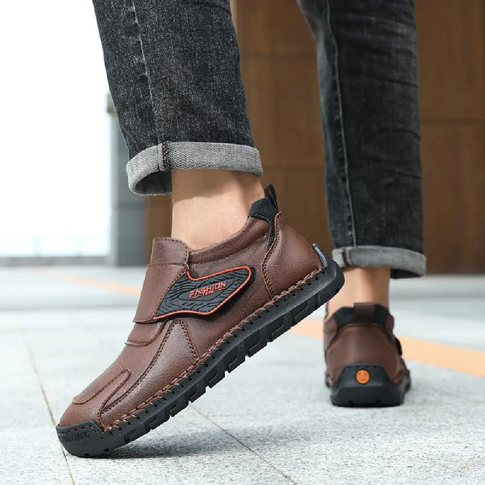 Asifn Mens Fashion Loafers Leather Casual Shoes Lightweight Comfortable Walking Shoes Non-Slip Soft Driving Shoes