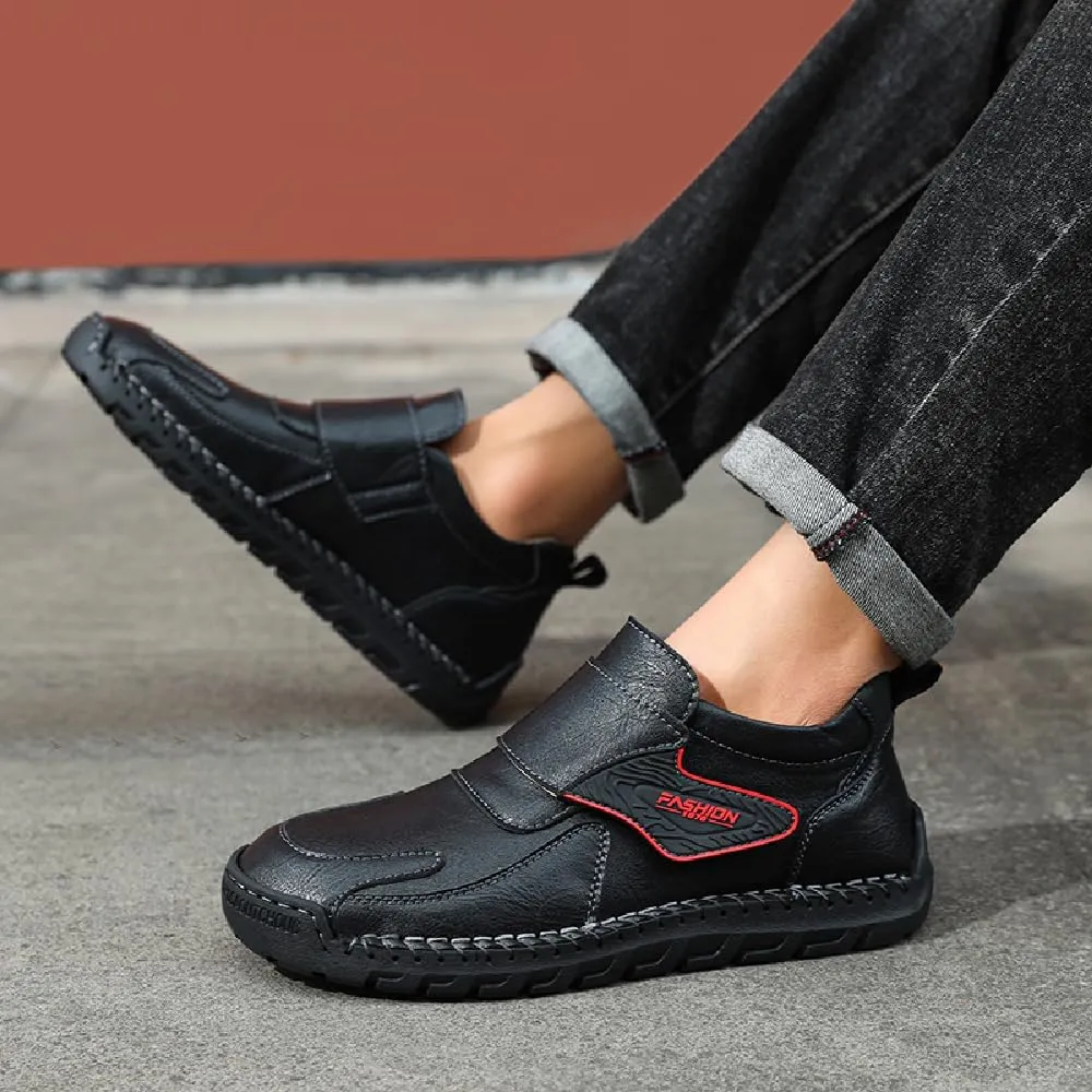 Asifn Mens Fashion Loafers Leather Casual Shoes Lightweight Comfortable Walking Shoes Non-Slip Soft Driving Shoes