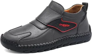 Asifn Mens Fashion Loafers Leather Casual Shoes Lightweight Comfortable Walking Shoes Non-Slip Soft Driving Shoes