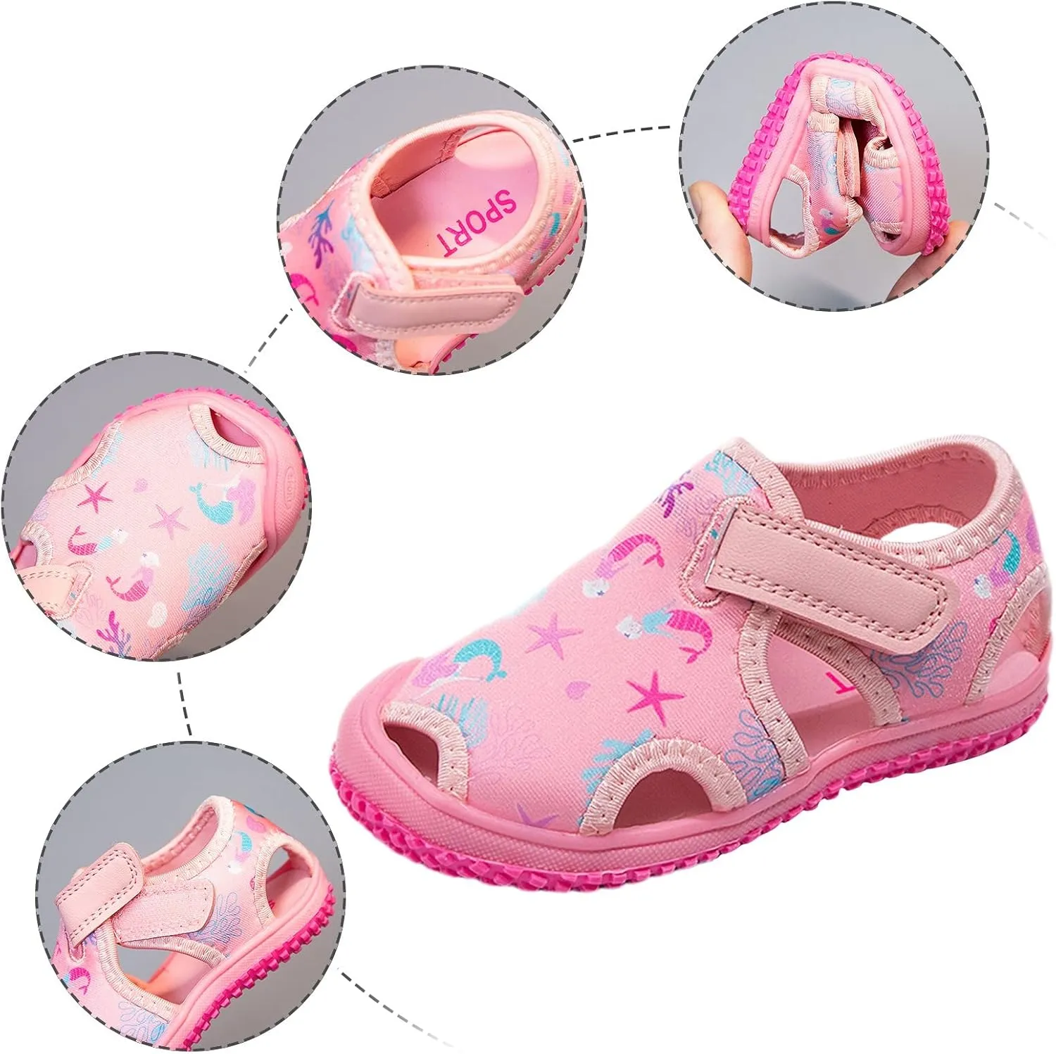 Baby Shoes Fashionable Casual Sandals Flat Toddler Shoes Comfortable Soft Casual Toddler Shoes Swim Shoes