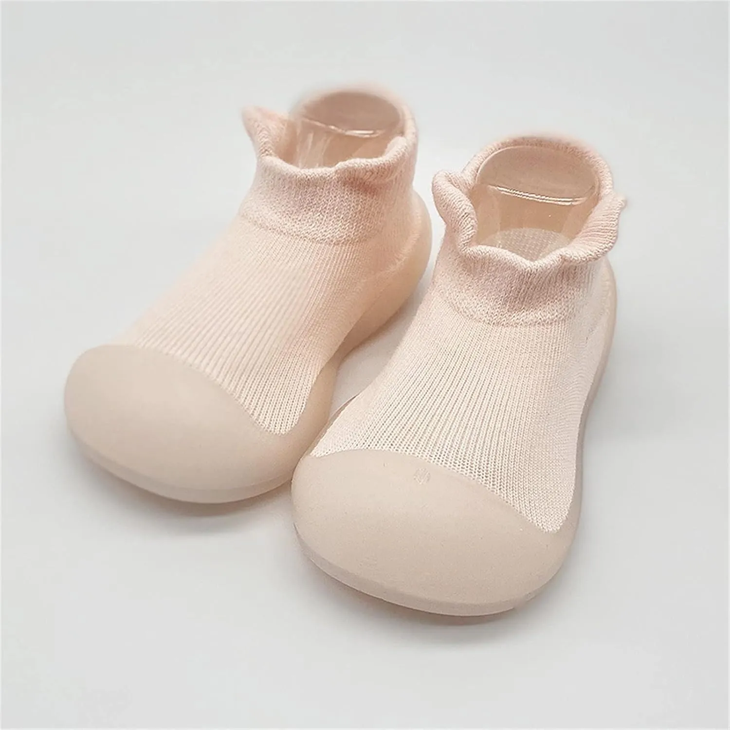 Baby Sock Shoes Infant Boys Girls Socks Shoes Toddler Fleece Warm Floor Socks Non Slip Prewalker Shoes White Shoes B