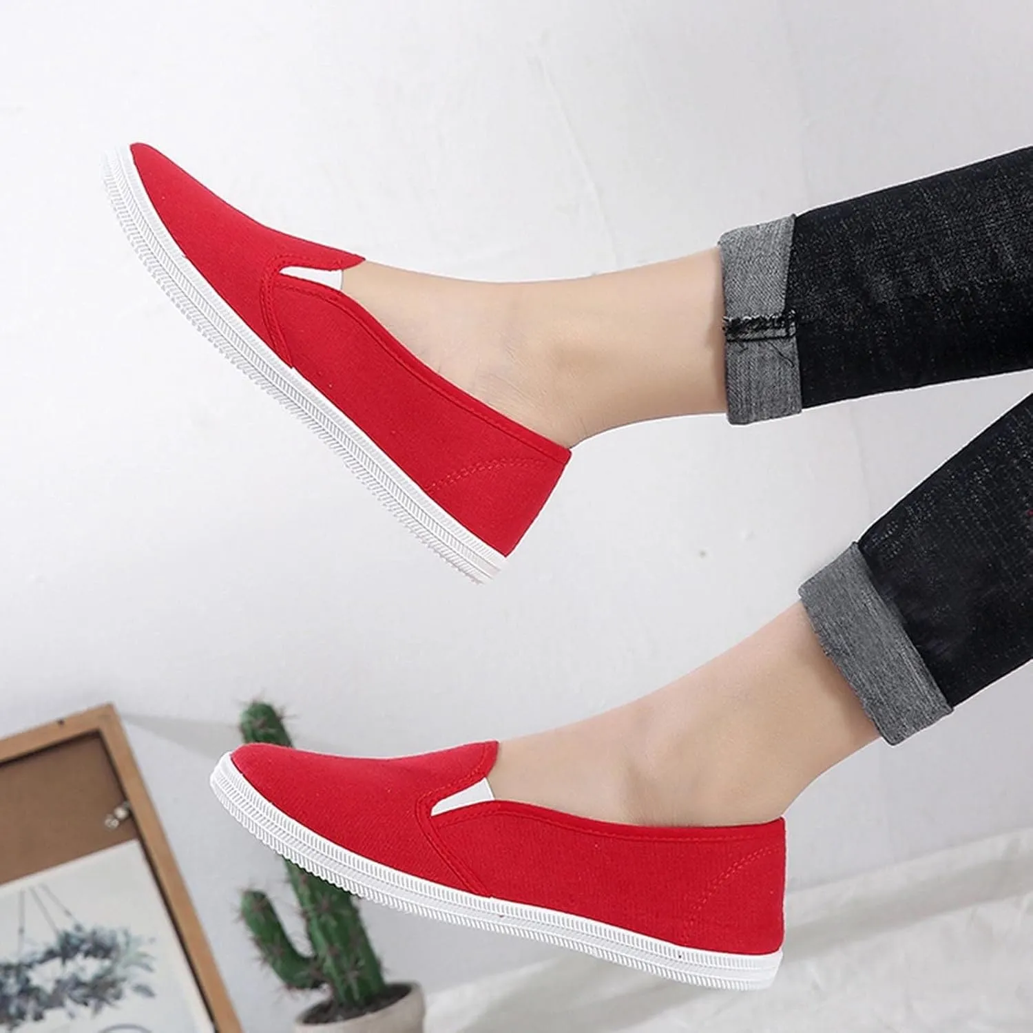 Barefoot Shoes Men Running Women Sneakers Women Loafers Shoes Casual Black Non Slip Work Shoes for Women Round Toe Flat Heel October 11-12