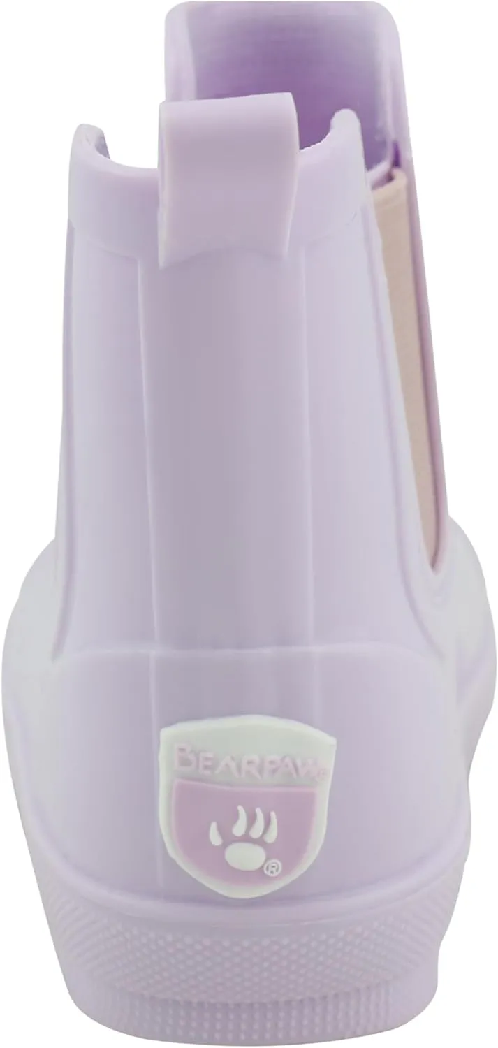 BEARPAW Toddler Rain Boots, Waterproof Rubber Kids Rainboot, Girls/Boys Light Water Shoes for Muddy Park/Hiking