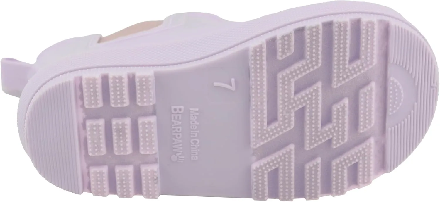 BEARPAW Toddler Rain Boots, Waterproof Rubber Kids Rainboot, Girls/Boys Light Water Shoes for Muddy Park/Hiking