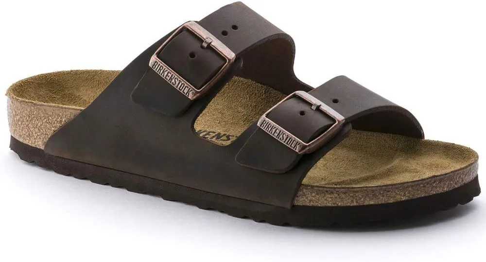 Birkenstock Unisex Arizona Leather Sandals, Brown