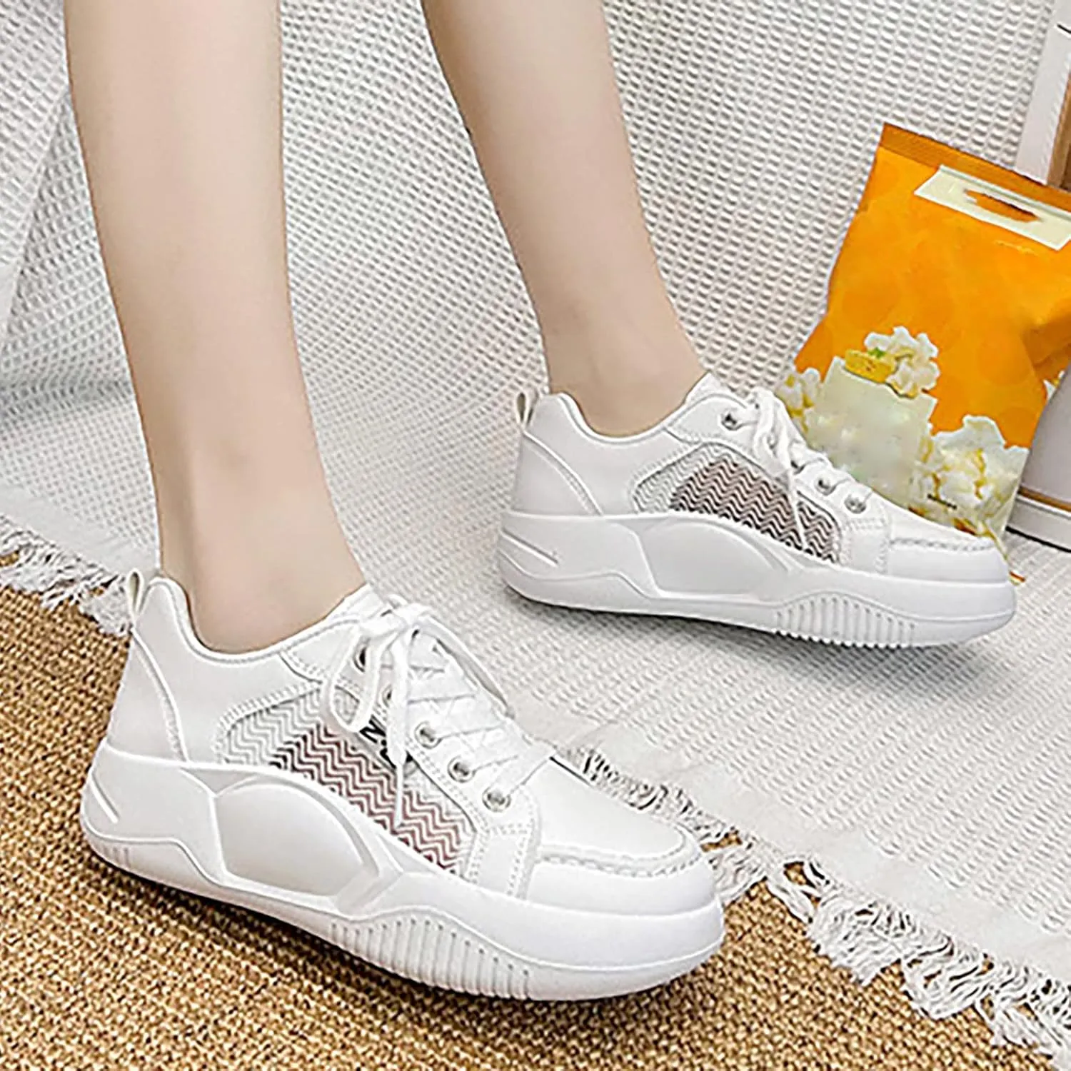 Black Platform Sneakers for Women Fashion Sneakers for Women 2023 Slip On Shoes for Women Sneakers High Top Platform Sneakers for Women Zapatos CóModos para Caminar De Mujer Con Plataforma