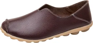 Boat Shoes Women Comfort Walking Sandals Business Casual Non Slip Loafers for Driving Closed Toe Sandals Faux Leather Dressy Loafers