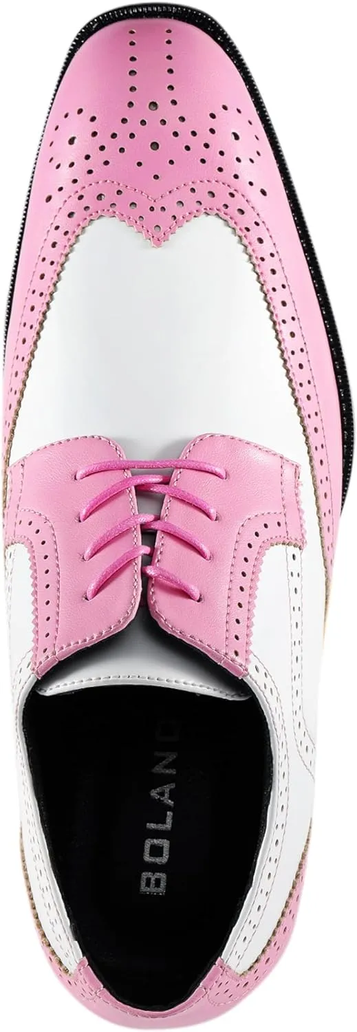 Bolano Elwyn, Men's Dress Shoes - Oxford & Wingtip - Spectator Two-Tone, Lace Up, Brogue Formal Shoes