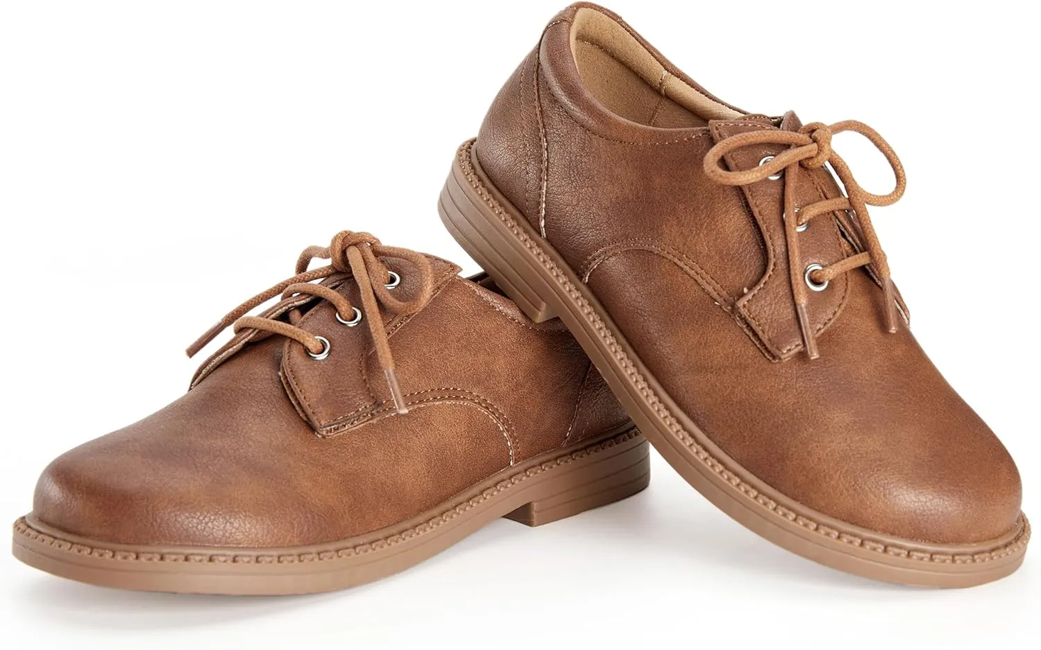 Boys Girls Dress Shoes Toddler Little Big Kid Oxford Shoes PU Leather School Uniform Wedding Loafer Flats White Baby Black Brown Lace-Up Casual Comfort Classic Formal Slip-On Walking Outdoor Party