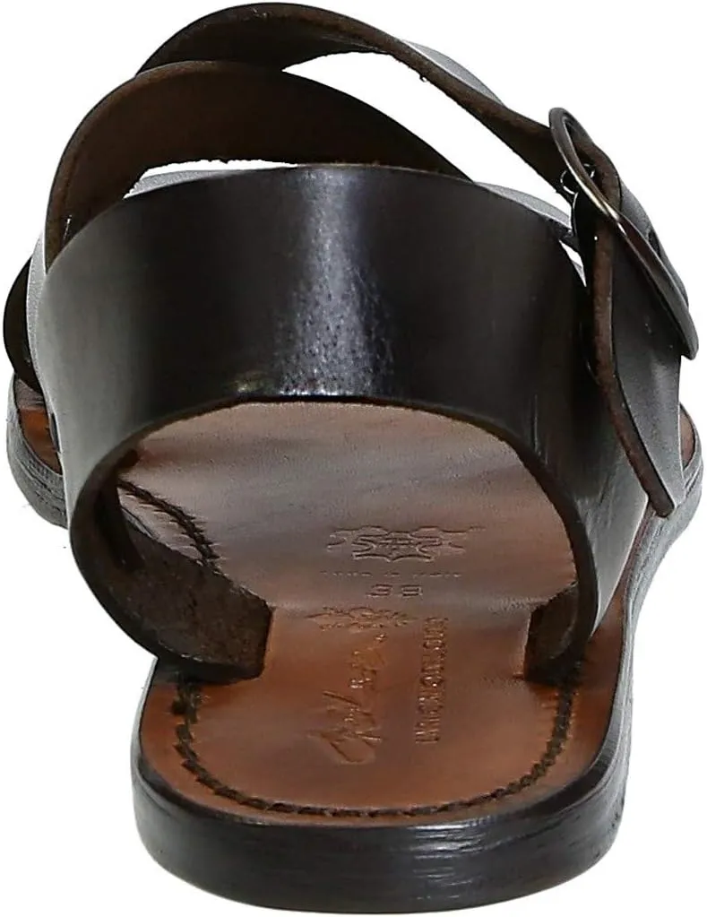 Brown Leather Women's Sandals Handmade in Italy