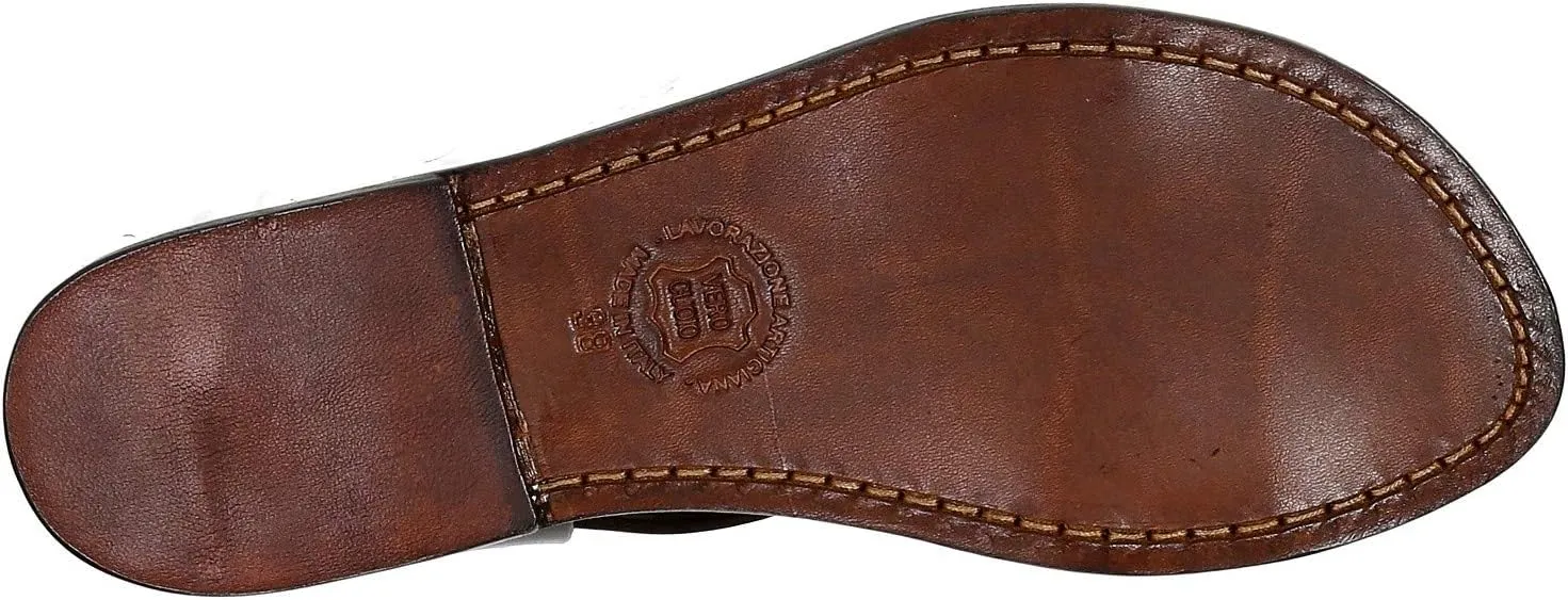 Brown Leather Women's Sandals Handmade in Italy