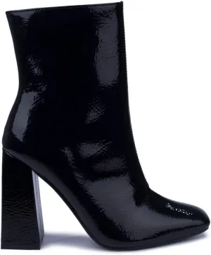Cape Robbin VICTORY Square Toe Chunky Block High Heel Ankle Booties BLACK (9, BLACK)