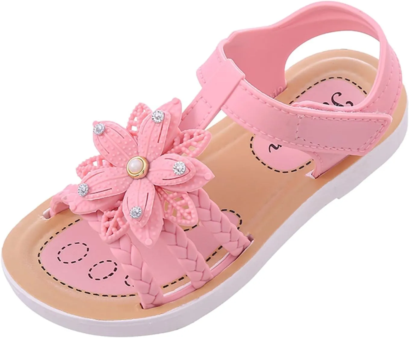 Children Sandals Soft Flat Shoes Fashion Comfortable Bow Soft Bottom Lightweight Baby Princess Kids Camping