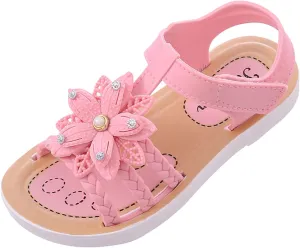 Children Sandals Soft Flat Shoes Fashion Comfortable Bow Soft Bottom Lightweight Baby Princess Kids Camping