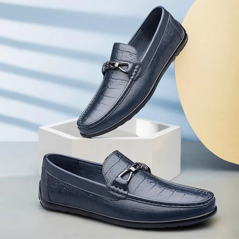 Classic Men's Leather Dress Shoes Men Fashion Luxury Slip on Formal Business Oxfords Shoes