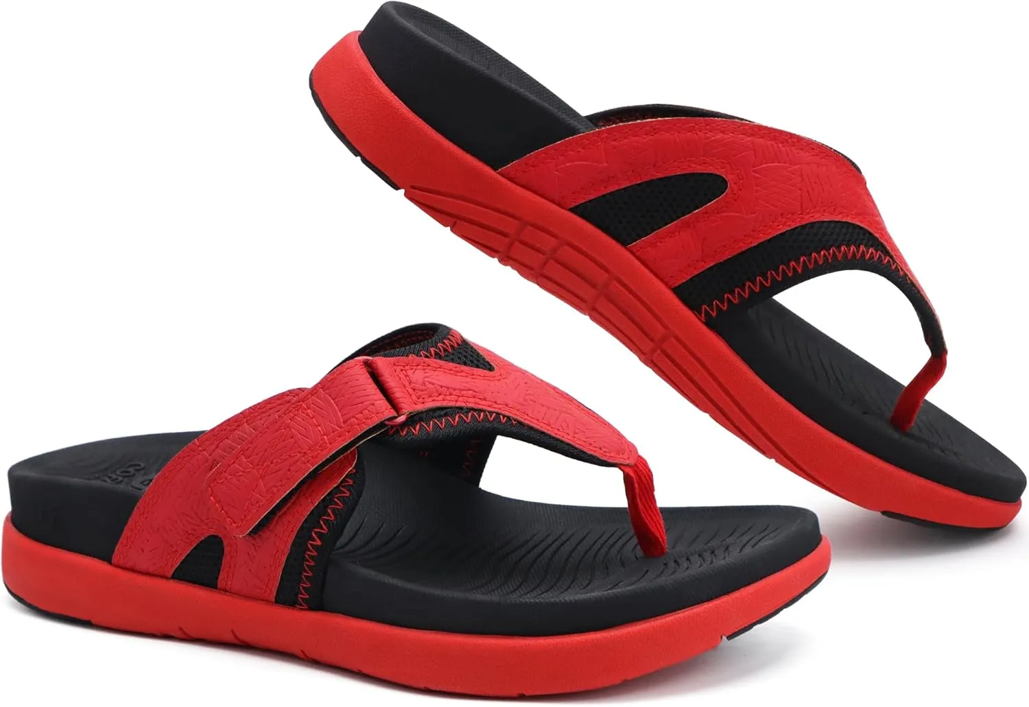 COFACE Flip Flops for Men with Arch Support Comfortable Man Thong Sandals Adjustable Beach Flip-flop Outdoor