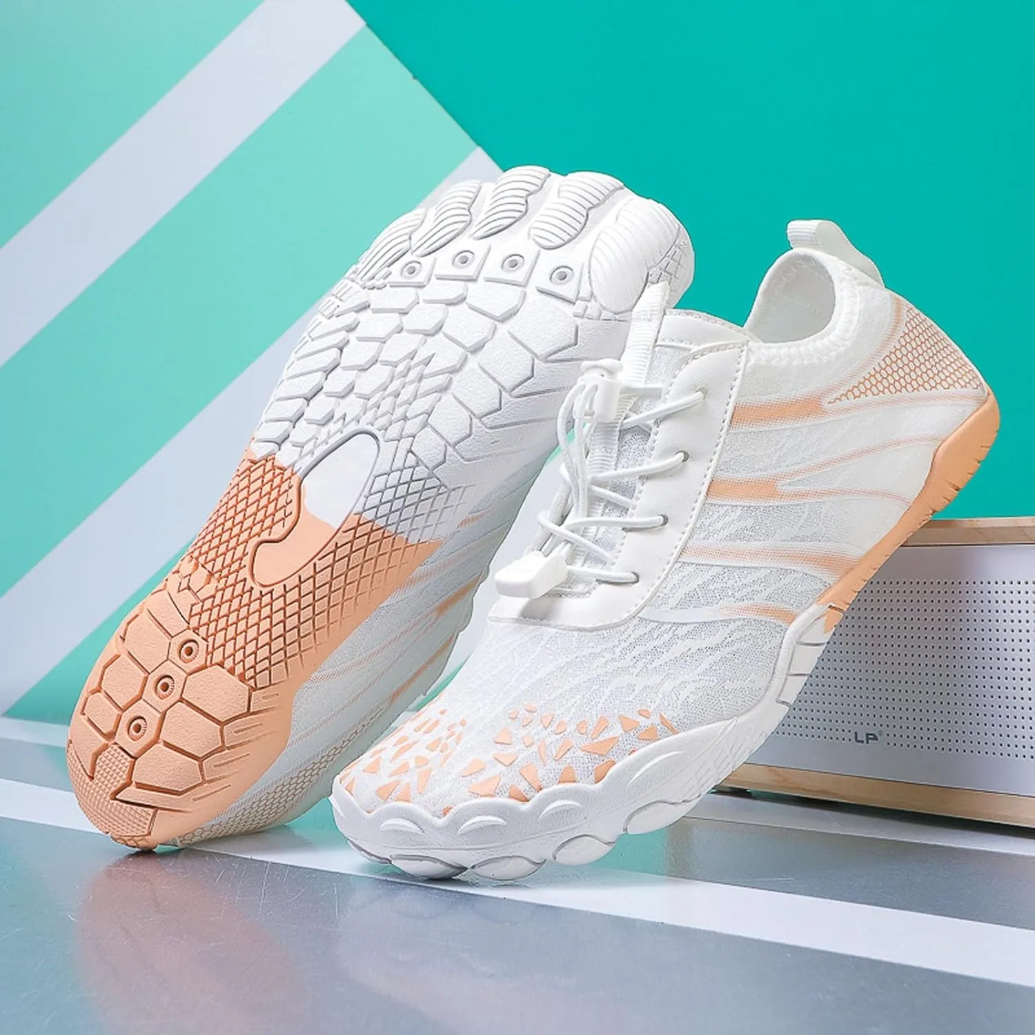 Couples All Seasons Five Finger Water Shoes Swimming Shoes Men and Women Multifunctional Yoga Shoes Barefoot Shoes Women