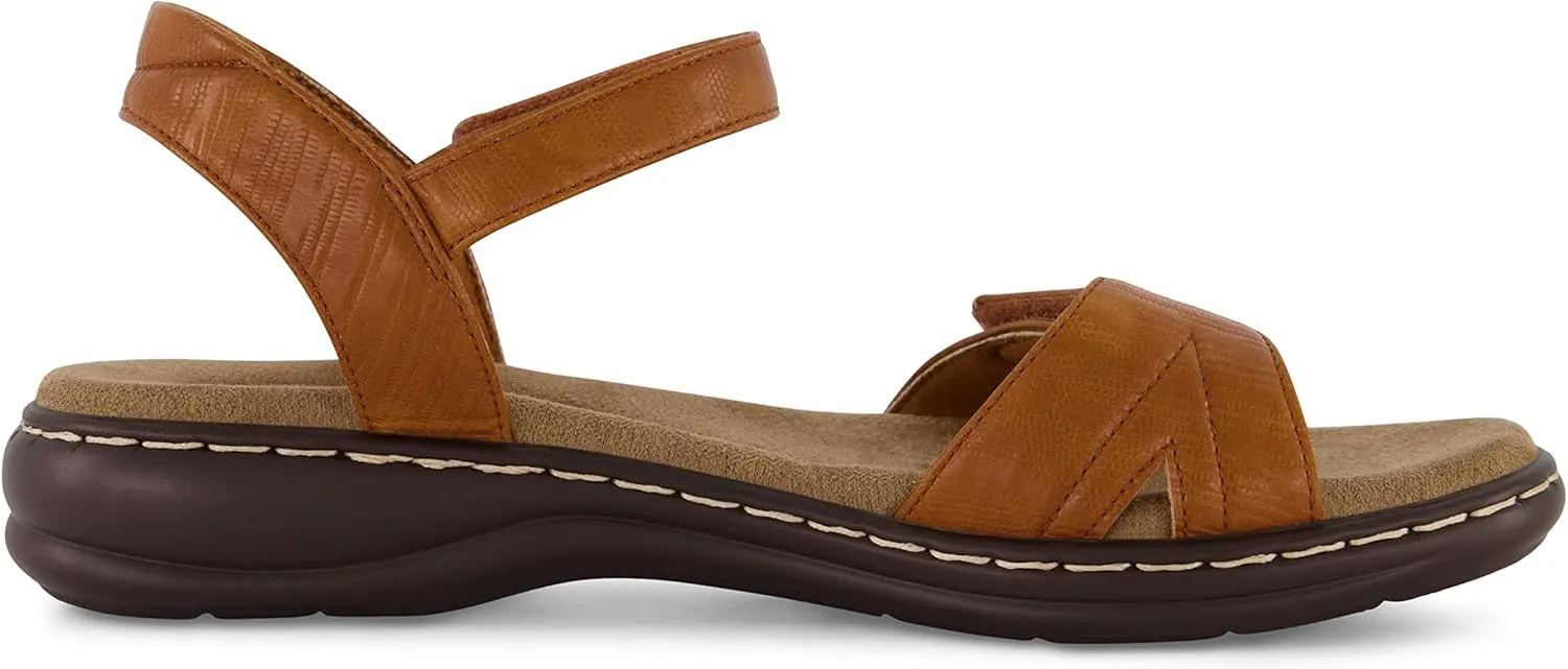 CUSHIONAIRE Women's Bloom comfort sandal with  Comfort Foam and Wide Widths Available