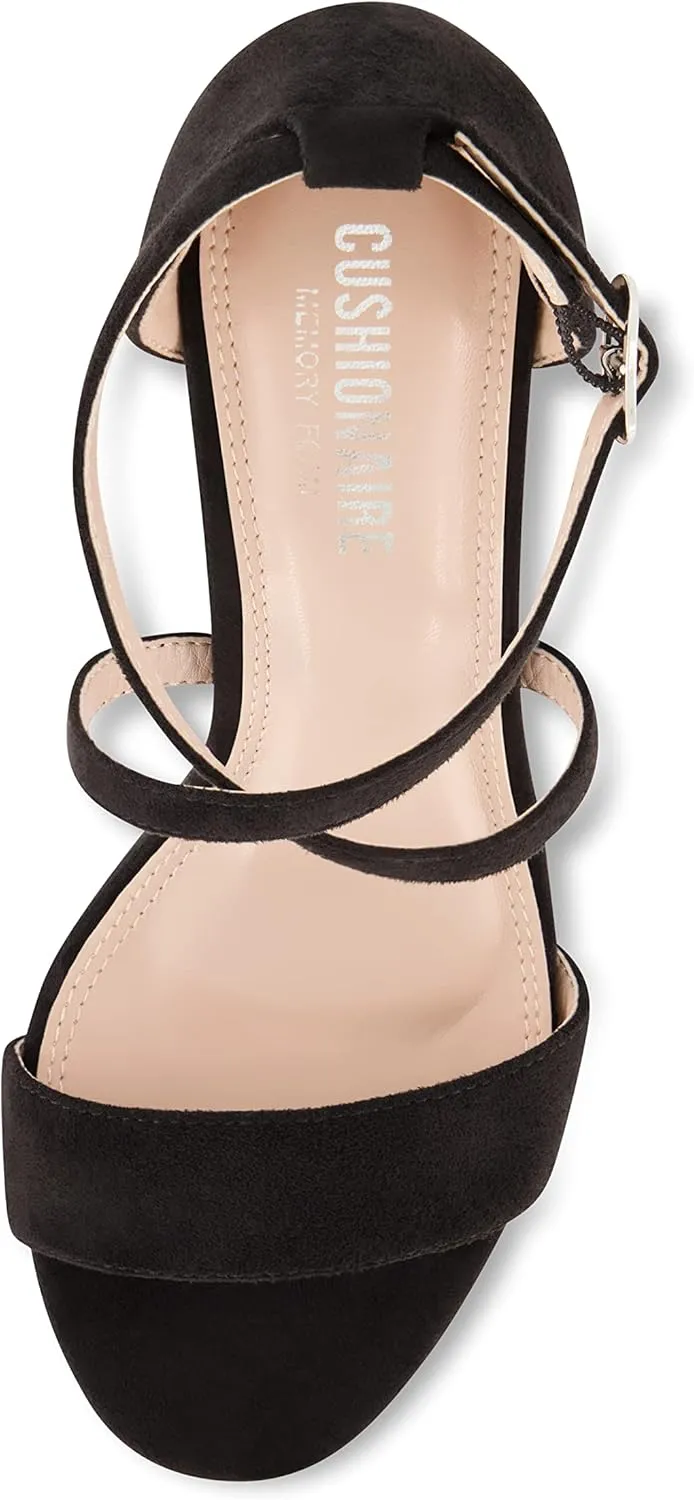 CUSHIONAIRE Women's Jules dress heel sandal with  Comfort Foam