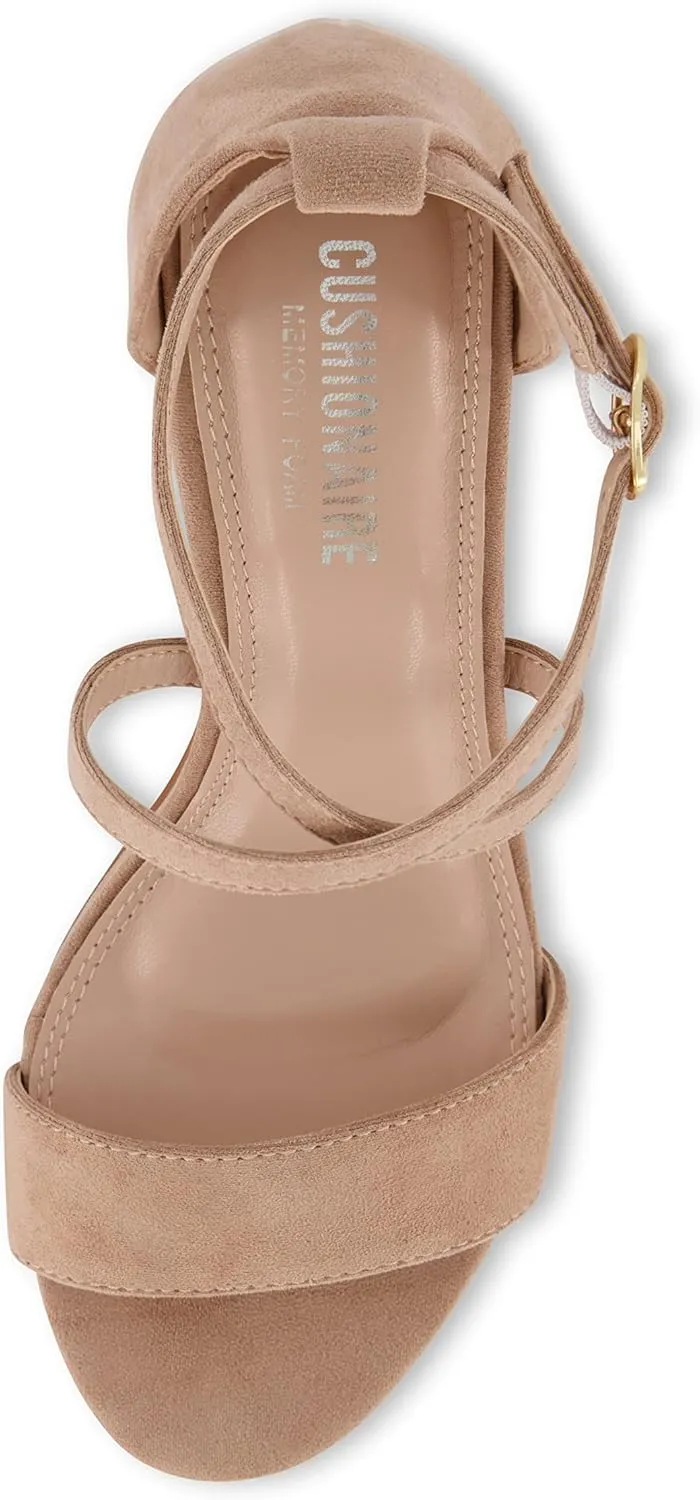 CUSHIONAIRE Women's Jules dress heel sandal with  Comfort Foam
