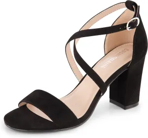 CUSHIONAIRE Women's Jules dress heel sandal with  Comfort Foam