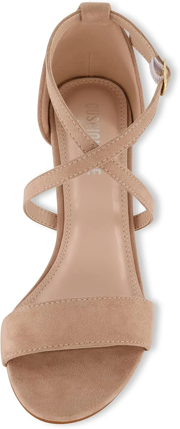 CUSHIONAIRE Women's Jules dress heel sandal with  Comfort Foam