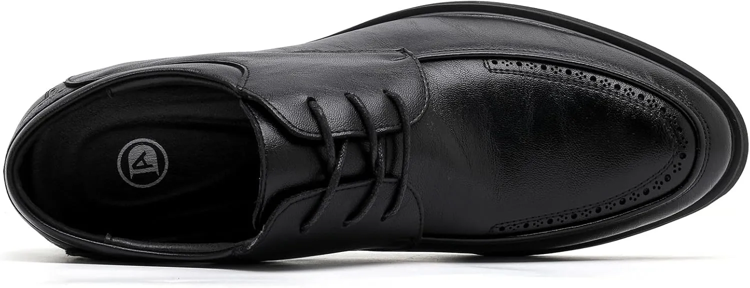 DADAWEN Men's Classic Formal Oxford Shoes Business Wingtip Lace Up Dress Shoes