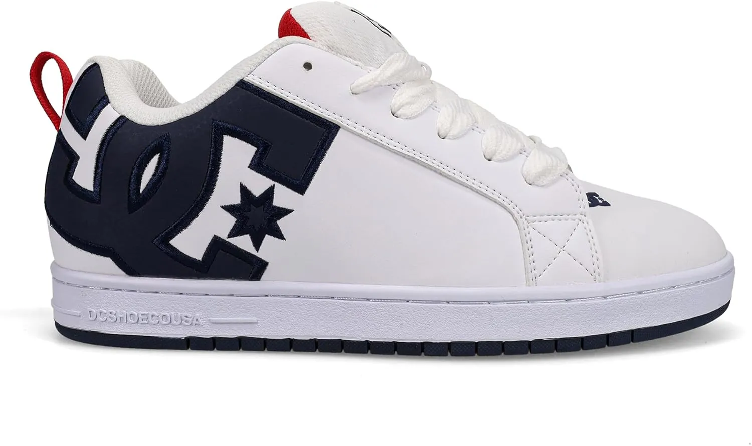 DC Men's Court Graffik Skate Shoe, Black/Blue