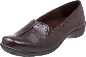 Easy Street Women's Purpose Slip-On,Brown,7.5 WW US