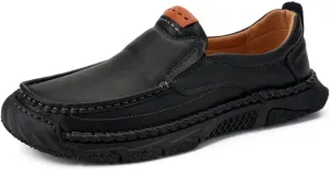 EASYANT Men Leather Loafers Shoes Fashion Slip-on Casual Driving Shoe Classic Dress Shoes Male