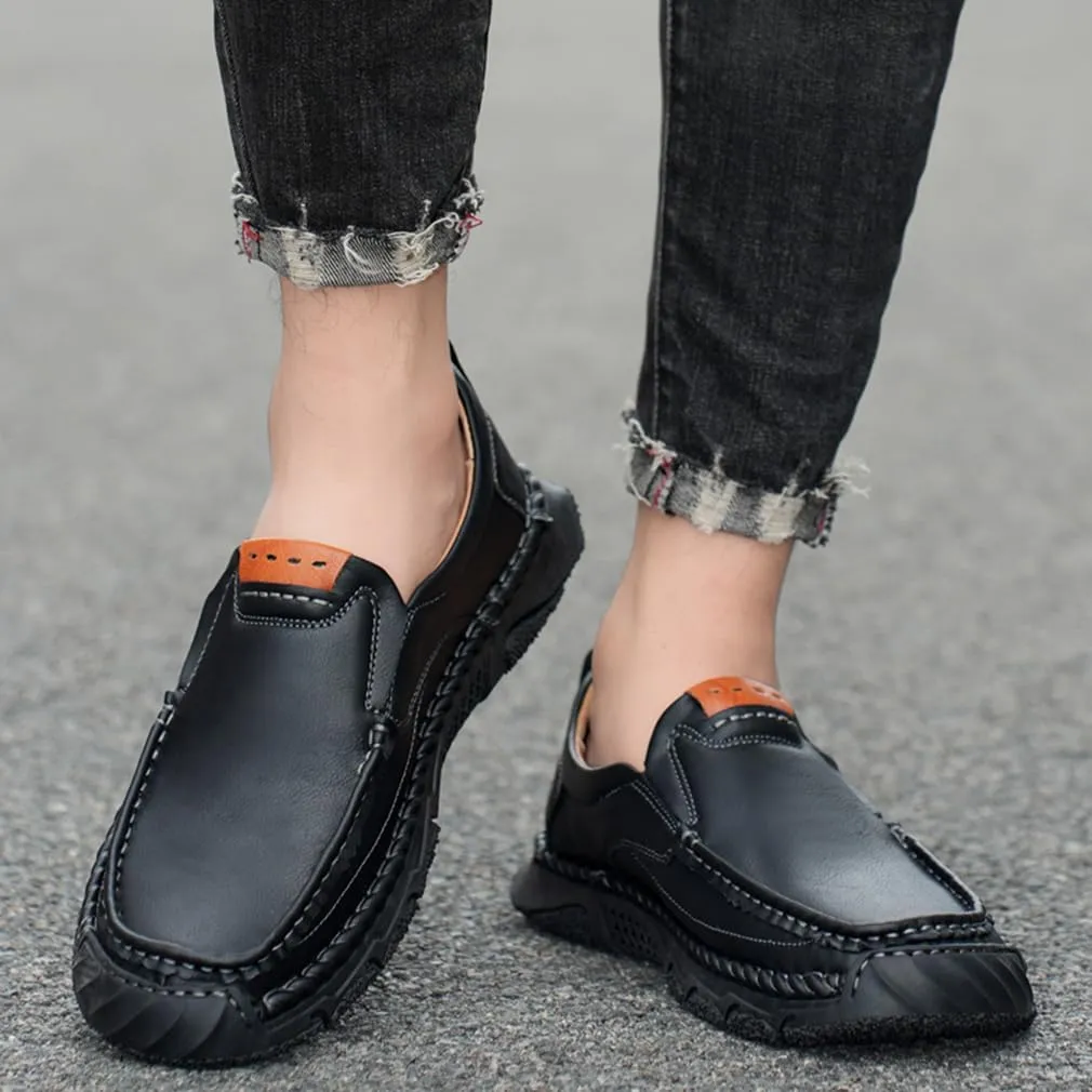 EASYANT Men Leather Loafers Shoes Fashion Slip-on Casual Driving Shoe Classic Dress Shoes Male