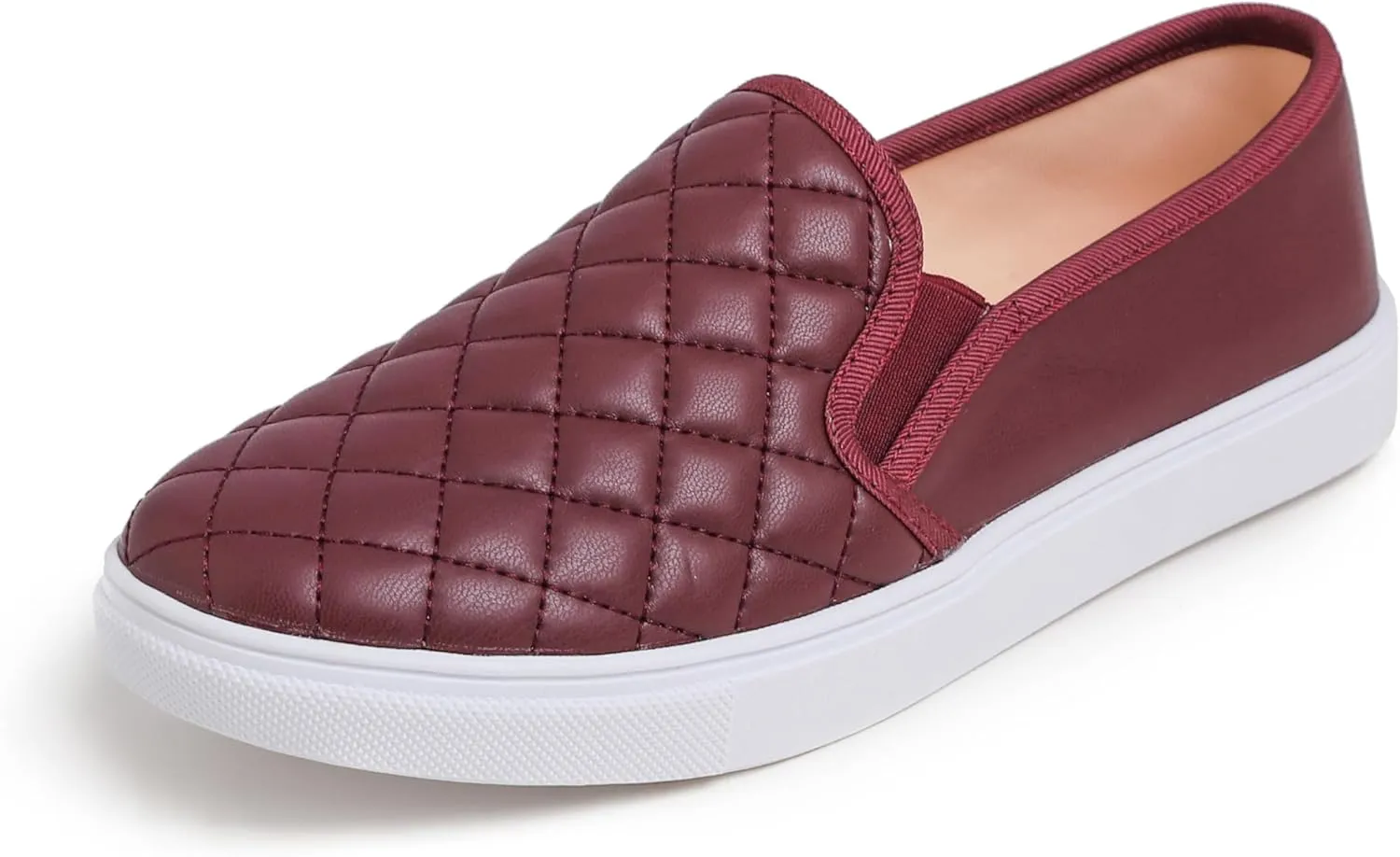 FEVERSOLE Women's Casual Slip On Sneaker Comfort Quilted Loafer Flats