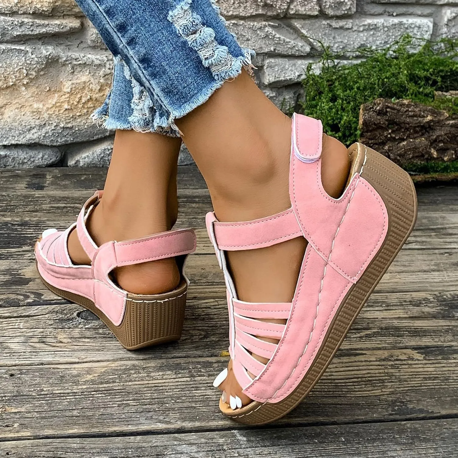 Flat Sandals for Women Indoor Outdoor Slippers Flip Flop Memory Foam Shoes House Slippers Flip Flops for Women Summer Sandals