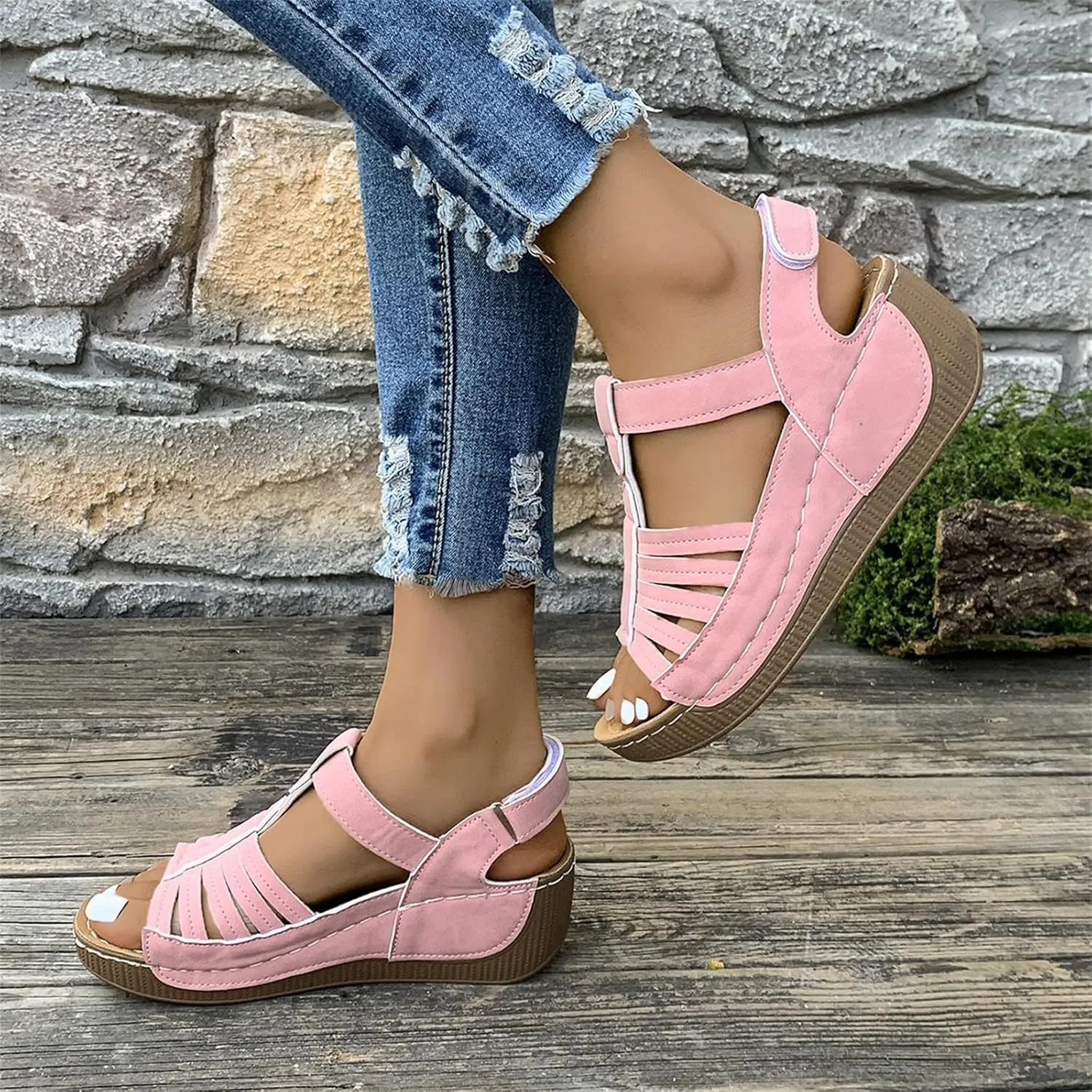 Flat Sandals for Women Indoor Outdoor Slippers Flip Flop Memory Foam Shoes House Slippers Flip Flops for Women Summer Sandals