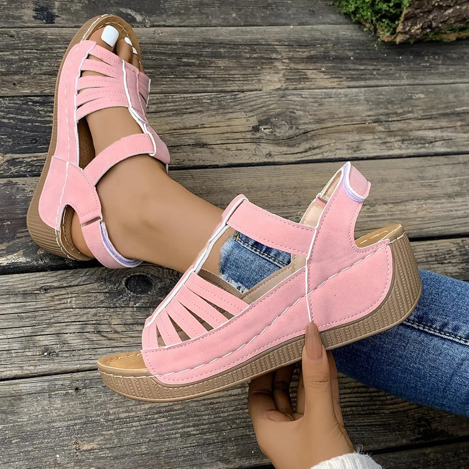 Flat Sandals for Women Indoor Outdoor Slippers Flip Flop Memory Foam Shoes House Slippers Flip Flops for Women Summer Sandals