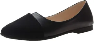 Flat Sandals Pointed toe Casual Pumps Cover Heel Color Block Closed toe Falt Womens Sandals Dressy Flat Sandals