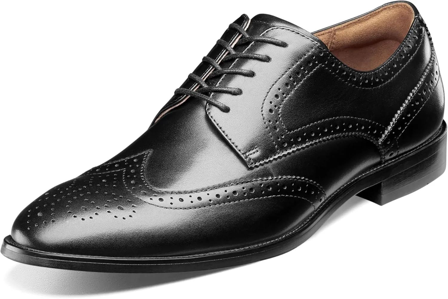 Florsheim Men's Rubano Wt Shoes Oxford, Black/Black, 10 W