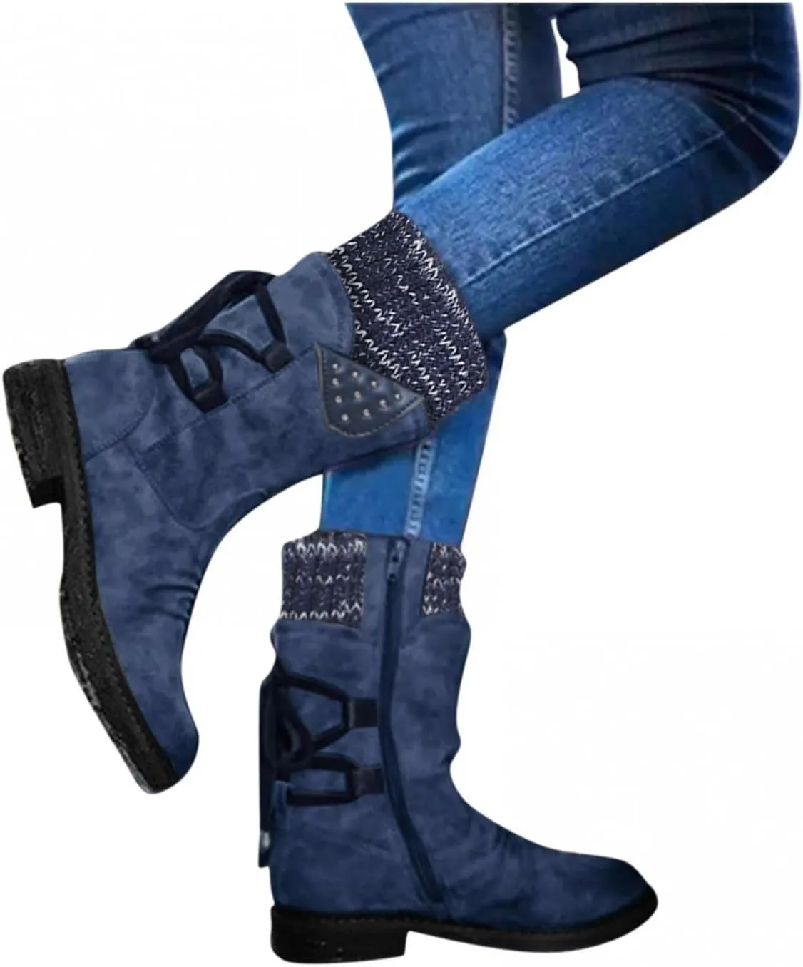 Gibobby Ankle Boots for Women Winter Hiking Boots Keep Warm Anti-Slip Soft Warm Fur Lined Winter Ankle Boots