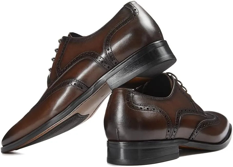 GIFENNSE Men's Oxford Shoes | Mens Dress Shoes | Mens Formal Shoes | Lace Up Dress Shoes