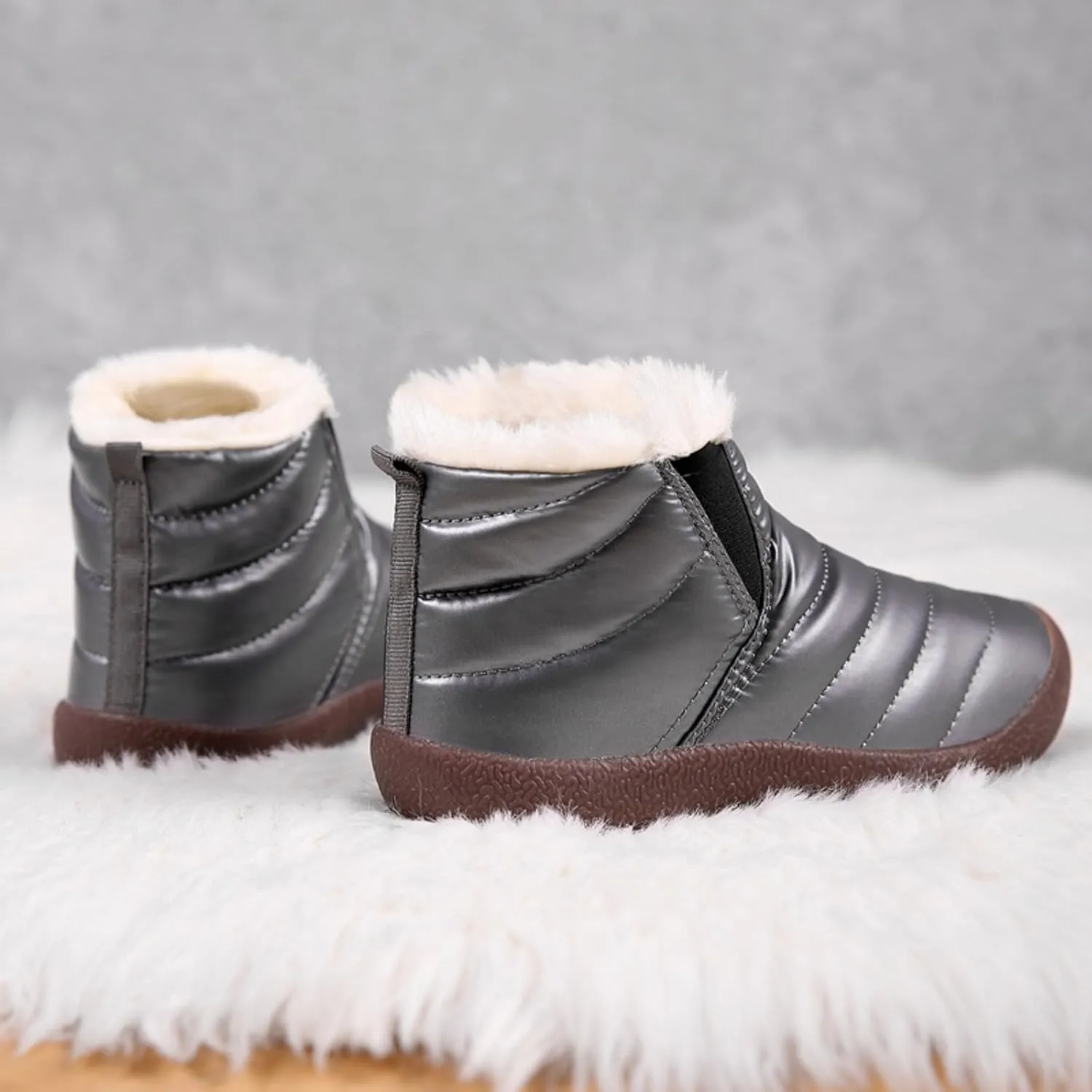 Girls' Boys' Snow Boots Winter Boots Cozy Fleece Snow Boots Warm Shoes Outdoor Short Booties Winter Snow Boot