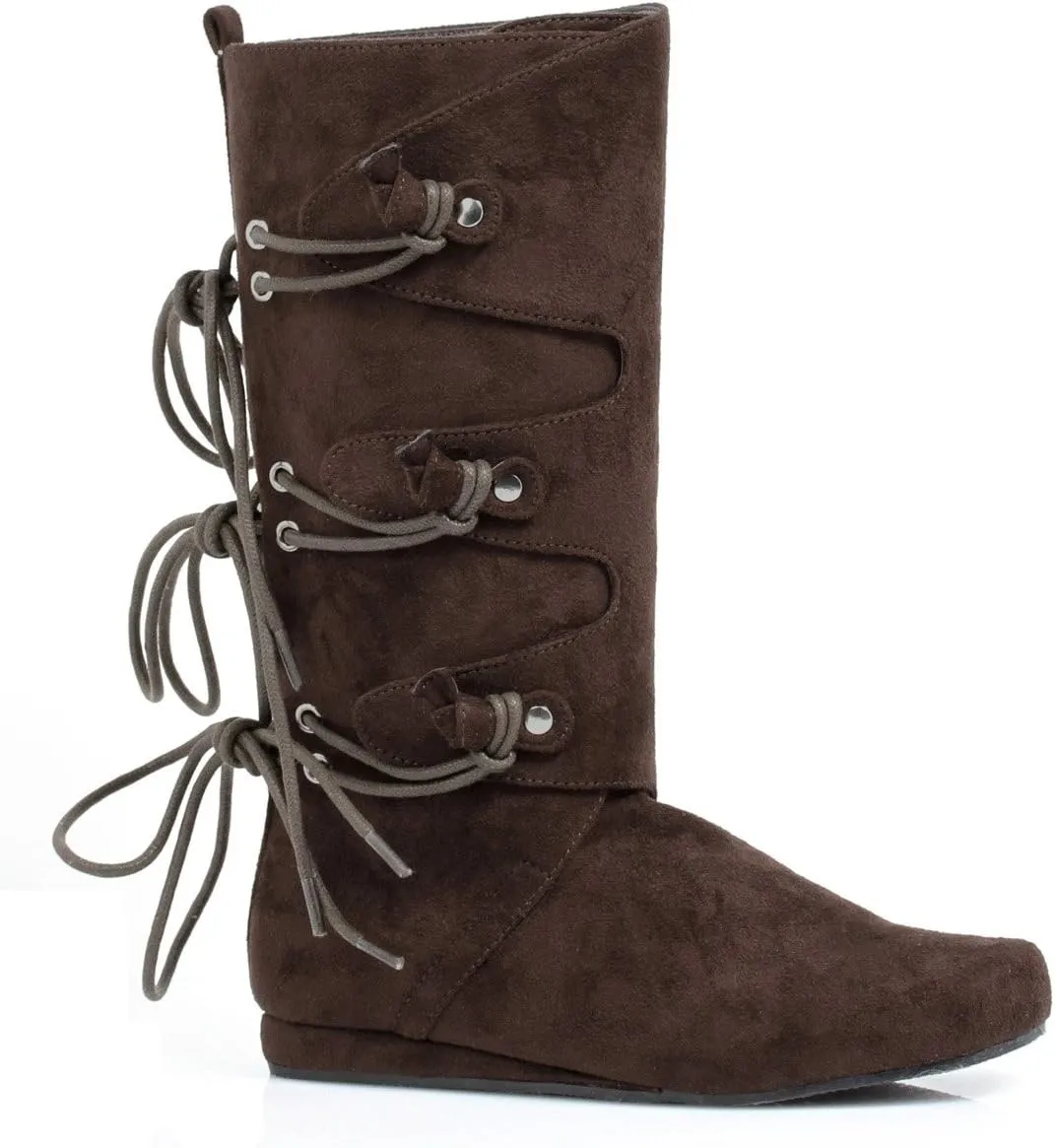 Girls Forest Brown Kids Flat Boots sz Large 2-3