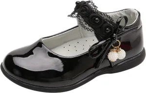 Girls Mary Jane Shoes School Kids Uniform Flat Ballet Strap Dress Formal Slip-On Shoes Performance Girl Church Shoes