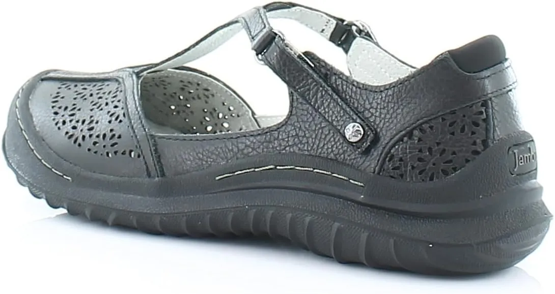 Jambu Womens Creek Cut Out T Strap Flats Casual - Brown