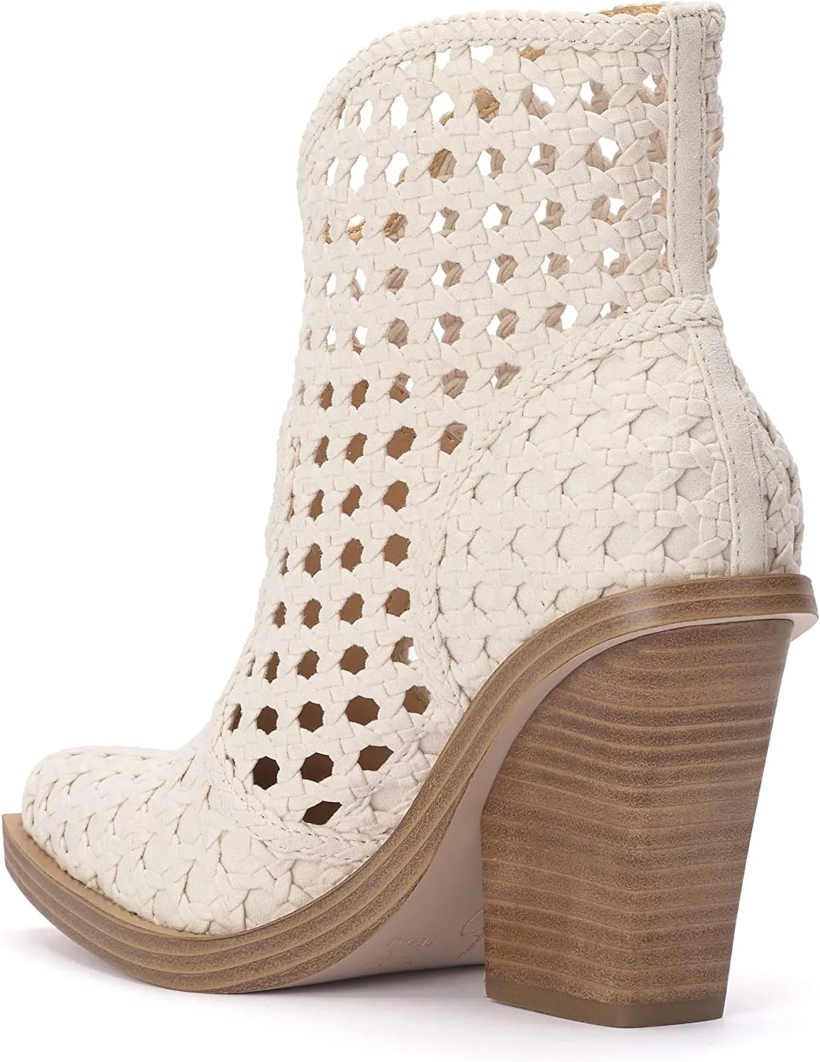 Jessica Simpson Womens Lukkah Faux Suede Ankle Boots