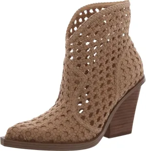 Jessica Simpson Womens Lukkah Faux Suede Ankle Boots