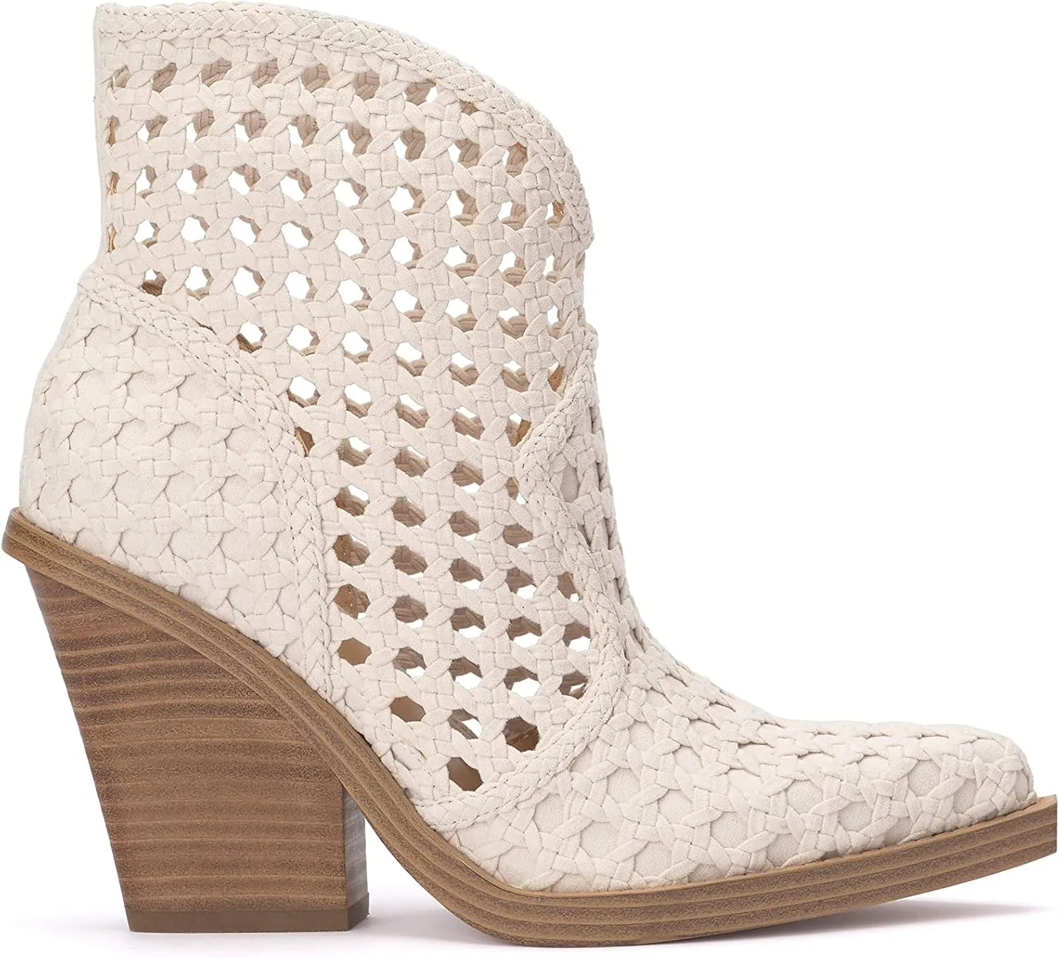 Jessica Simpson Womens Lukkah Faux Suede Ankle Boots