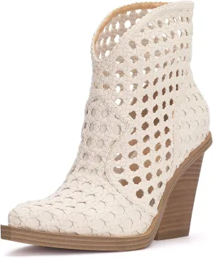 Jessica Simpson Womens Lukkah Faux Suede Ankle Boots